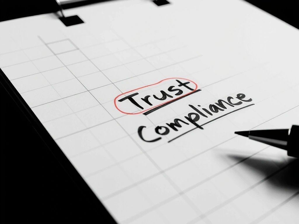 An annotated journey map prioritizing trust signals.