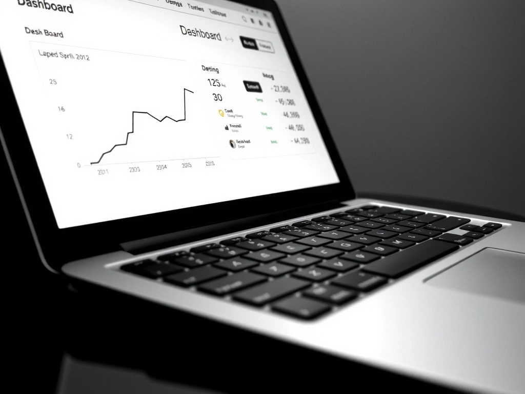 Analytics dashboard showing growth.