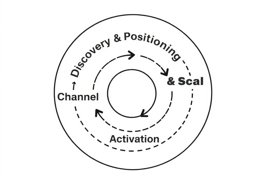 Visual diagram of the 3-phase activation sprint methodology